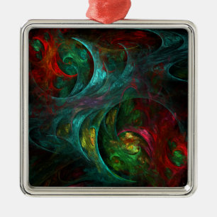 Genesis Nova Abstrakt Art Square Julgransprydnad Metall