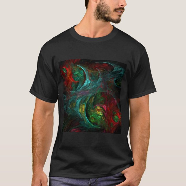 Genesis Nova Abstrakt Art T-shirt (Framsida)
