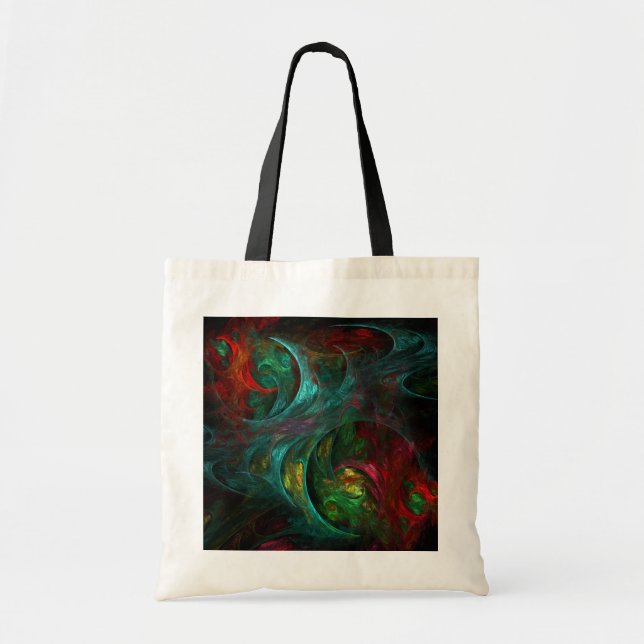 Genesis Nova Abstrakt Art Tote Bag Tygkasse (Framsidan)