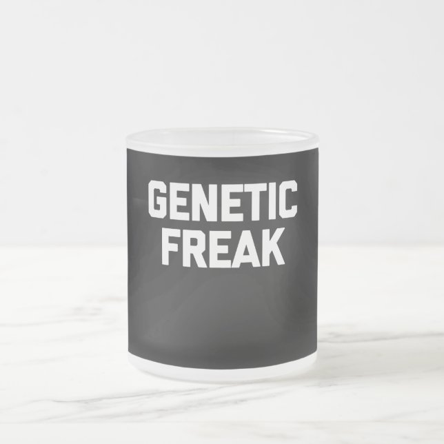 Genetic Freak T-Shirt Funny Say Frostad Glasmugg (Center)
