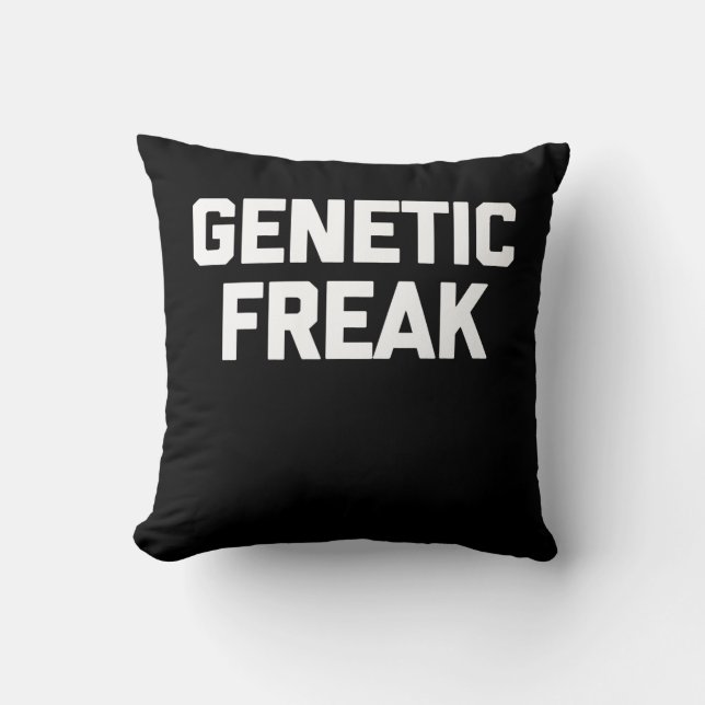 Genetic Freak T-Shirt Funny Say Kudde (Framsida)