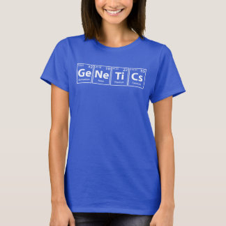 Genetik (Ge-Ne-Ti-Cs) Periodisk stavning av Inslag T Shirt