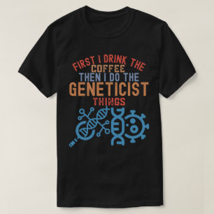 Genetik, ledande genetiker t shirt