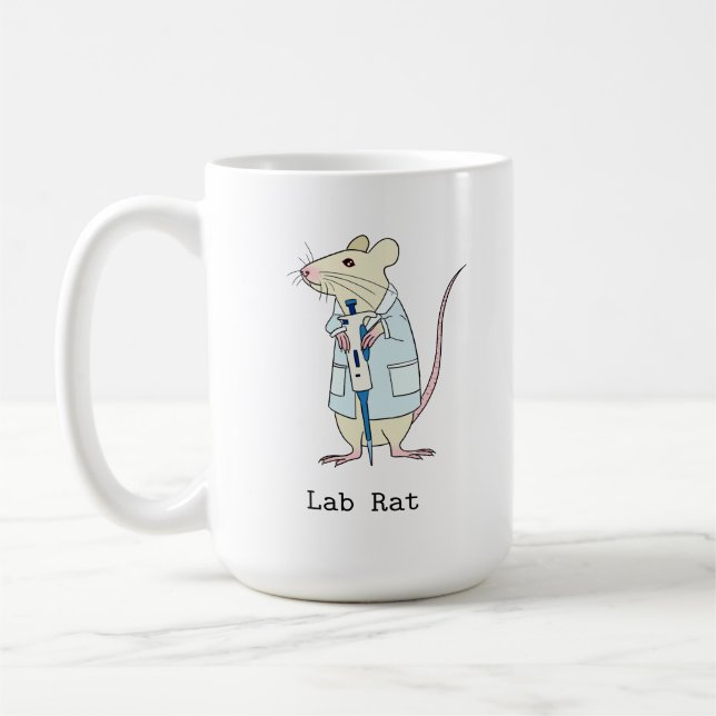 genetik vetenskapslabb råtta kaffemugg (Vänster)