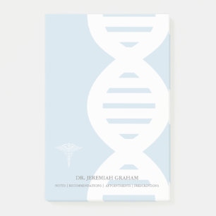 GenetikerDNA strandar personlignamn Post-it Block