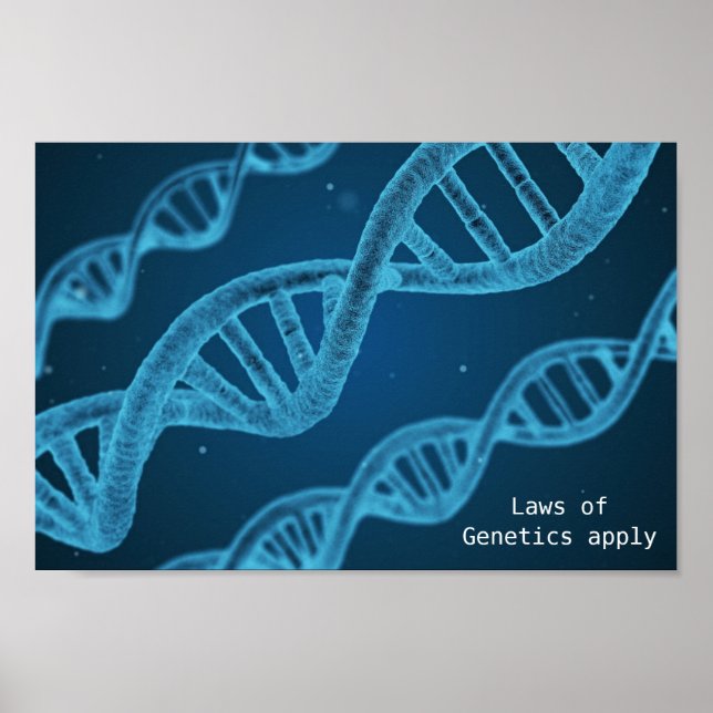 Genetiklagar om DNA-genetik är tillämpliga på gene Poster (Framsidan)