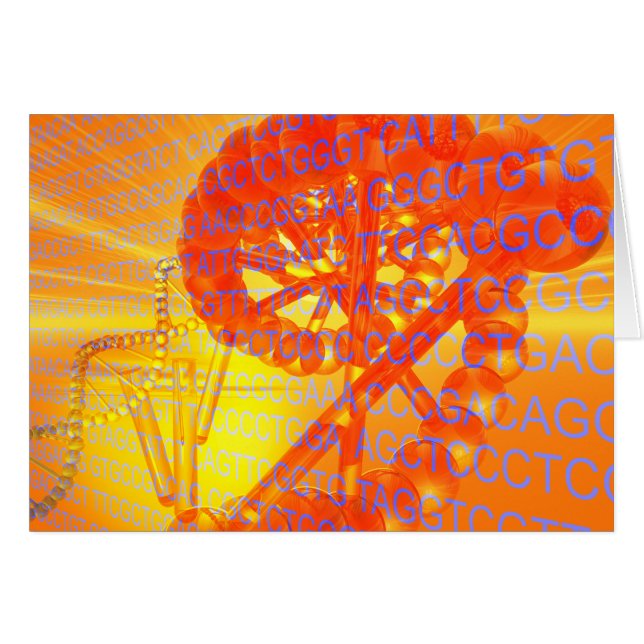 Genetisk forskning hälsningskort (Framsidan Horizontal)