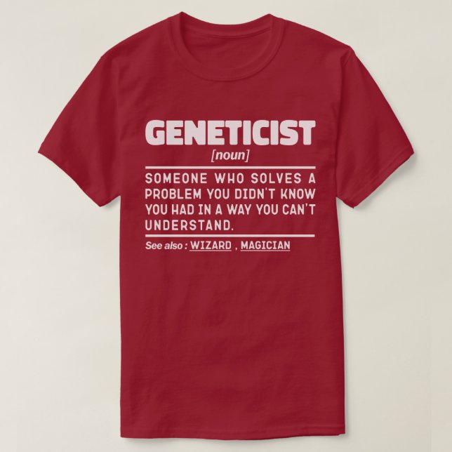 Genetisk noun-genetik, Älskare, uppskattningsfunkt T Shirt (Design framsida)