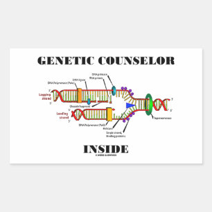 Genetisk rådgivare Inside (DNA-replikering) Rektangulärt Klistermärke