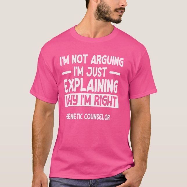 Genetisk rådgivare Professionell Medicinsk genetik T Shirt (Framsida)