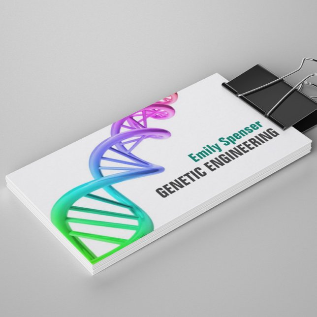 Genetisk testning - Genforskning, fetstil Visitkort (Perfect for business)