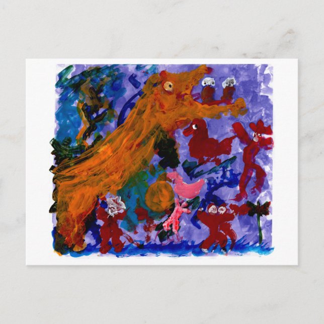 Genetiskt monstervykort vykort (Framsida)