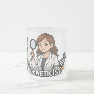 Genetist-kopp Frostad Glasmugg
