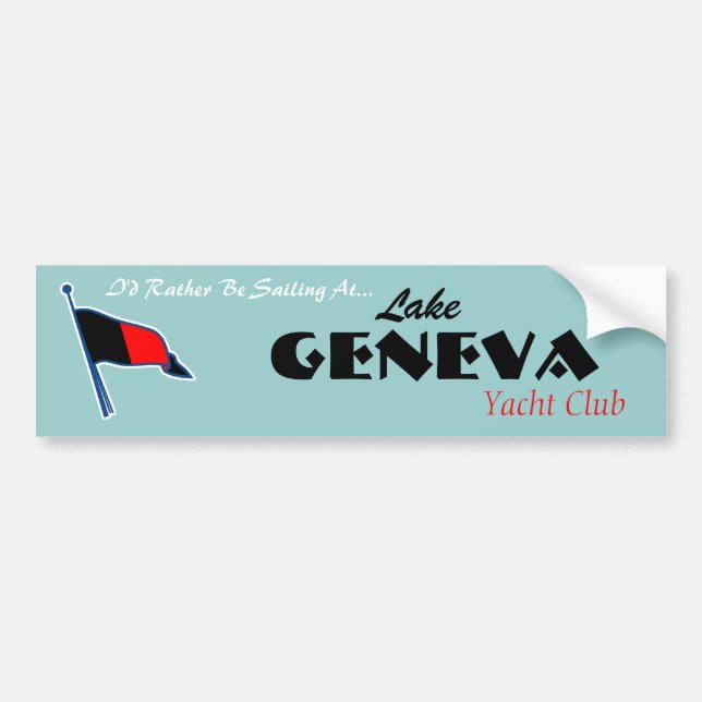 Geneva Burgee bildekal (Framsidan)
