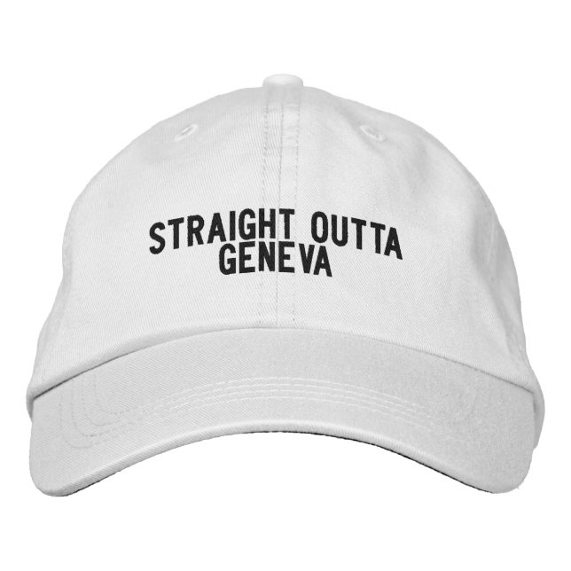 Geneva Illinois mössa Broderad Keps (Framsida)