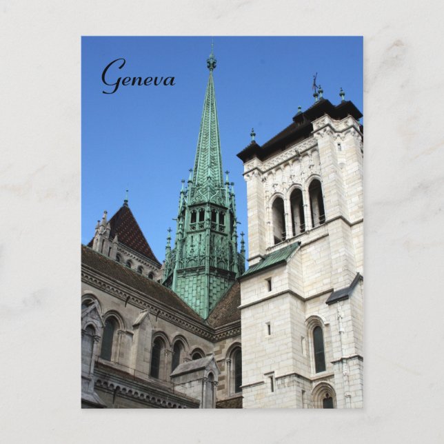 geneva-katedral vykort (Framsida)