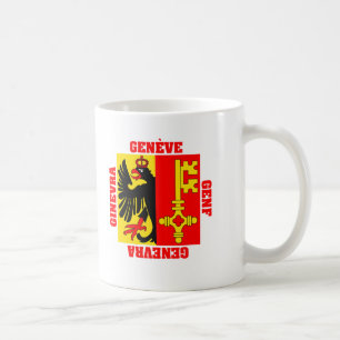 Geneva Schweitz Cantonflagga Kaffemugg