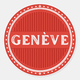 Geneve City Pride Emblem – Schweizisk identitet Runt Klistermärke