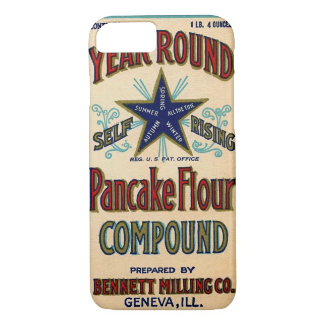 Genève Illinois Bennett Milling Company Pancake Case-Mate iPhone Skal (Baksida)