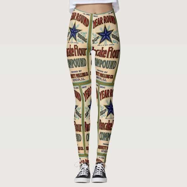 Genève Illinois Bennett Milling Company Pancake Leggings (Framsida)
