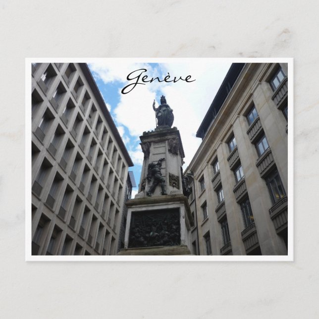 Genève monument vykort (Framsida)