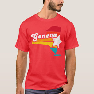 Genève New York-Vintagen Distress Souvenir 2 T Shirt