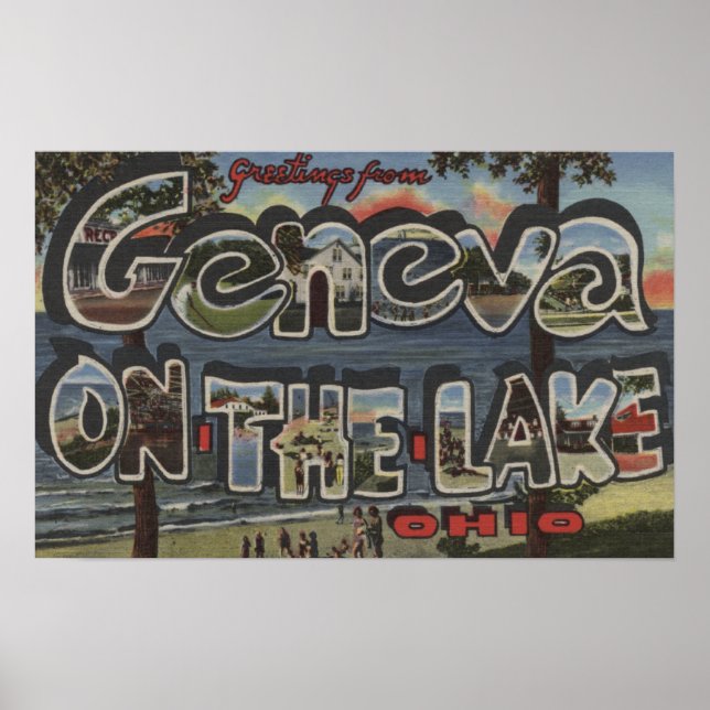 Genève-på-Sjö, Ohio-stora Brev-scener Poster (Framsidan)