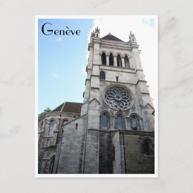 Genève saint peters vykort (Framsida)