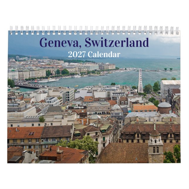 Geneve, Schweiz 2026 Kalender (Omslag)
