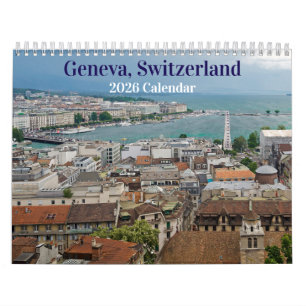 Genève, Schweiz 2026-kalender Kalender