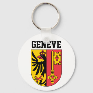 Genève, Schweiz - jackande av arm Nyckelring