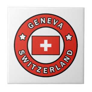 Genève, Schweiz Kakelplatta