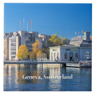 Genève, Schweiz Kakelplatta