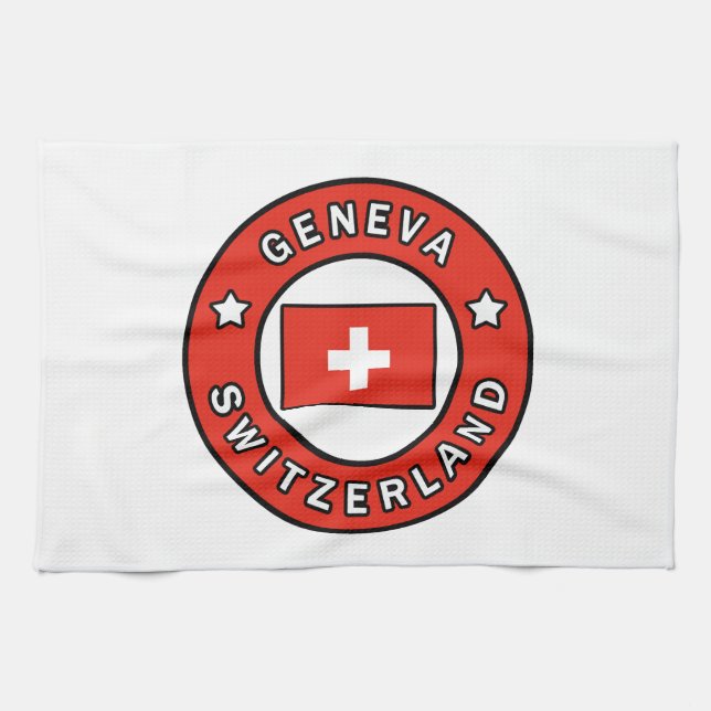 Genève, Schweiz Kökshandduk (Horisontell)