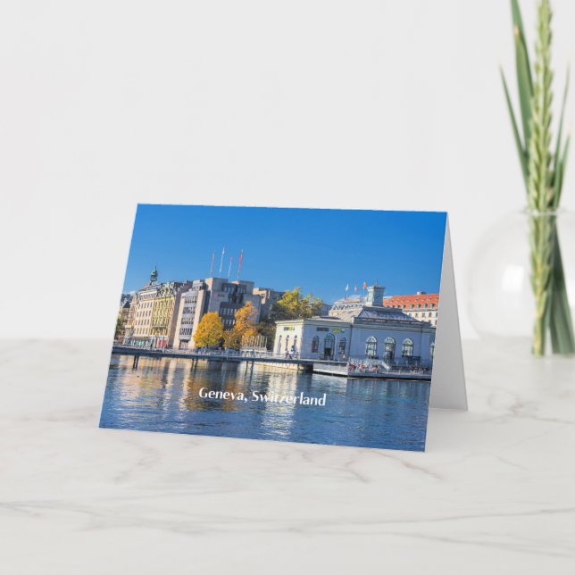 Genève, Schweiz Kort (Framsida)