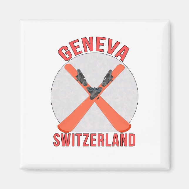 Genève, Schweiz Magnet (Framsidan)