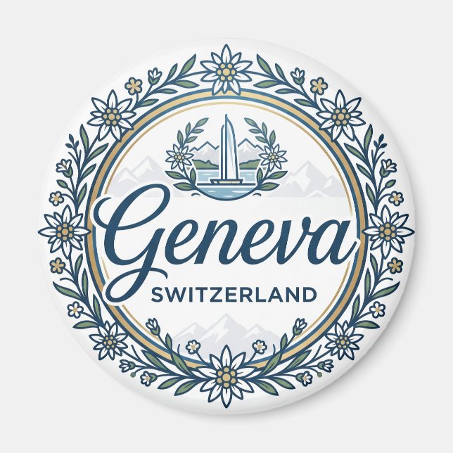 Genève Schweiz Magnet (Framsidan)