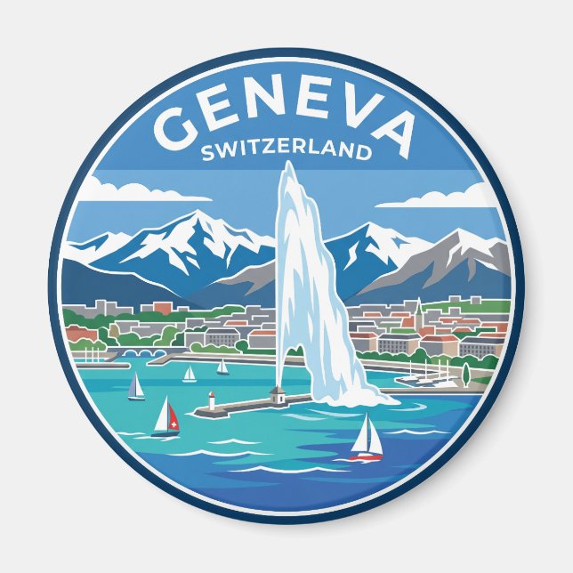 Genève Schweiz Magnet (Framsidan)