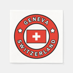 Genève, Schweiz Pappersservett