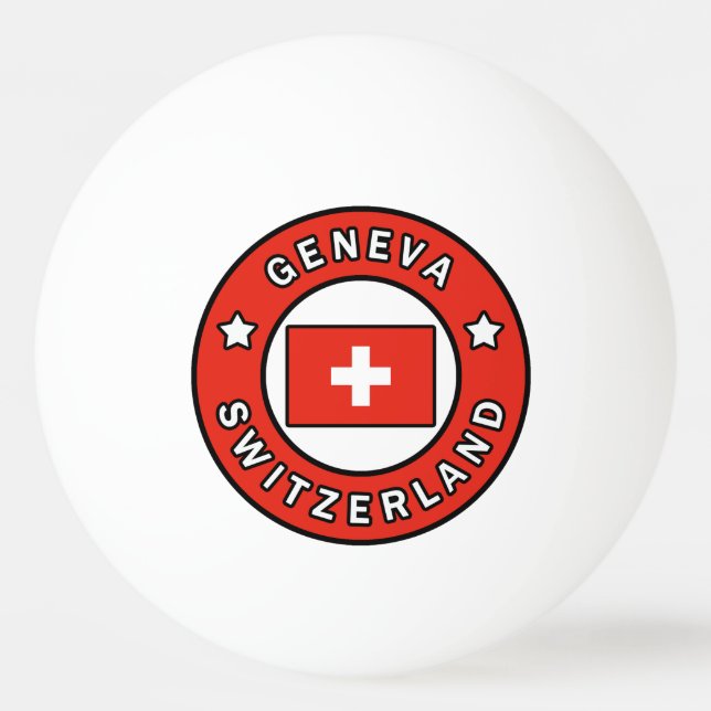Genève, Schweiz Pingisboll (Framsidan)