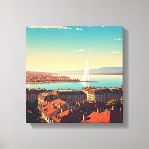 Geneve Schweiz Resa Canvastryck