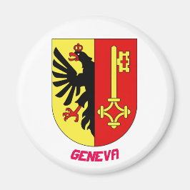 Genève Schweiz Vapensköld Magnet