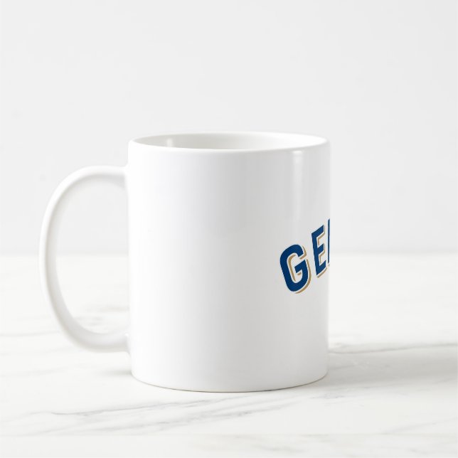 Genève, Schweiz Vintage Arch Kaffemugg (Vänster)