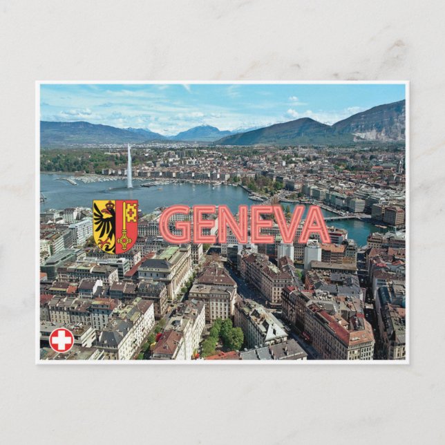Genève - Schweiz vykort (Framsida)