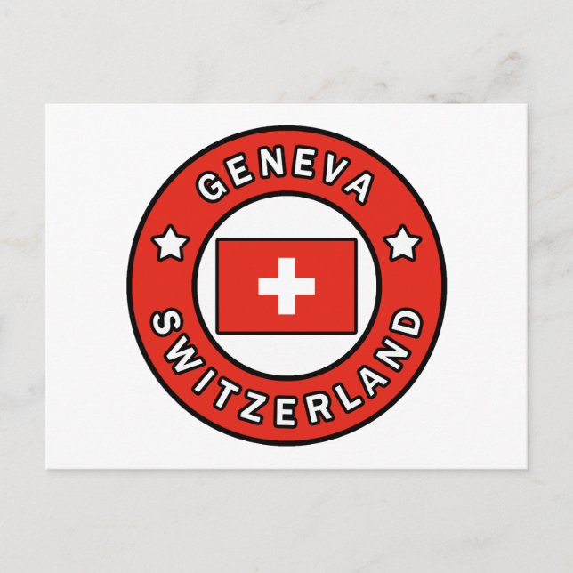 Genève, Schweiz Vykort (Framsida)