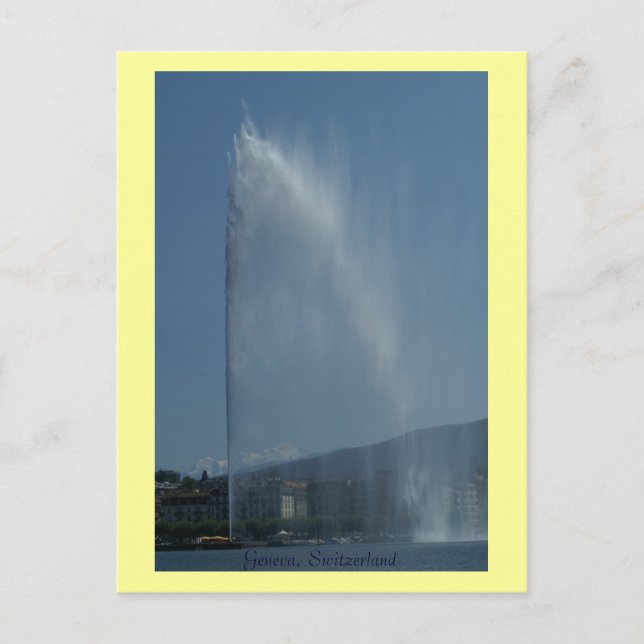 Genève, Schweiz Vykort (Framsida)