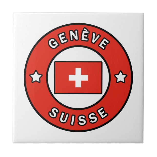 Genève Suisse Kakelplatta (Framsidan)