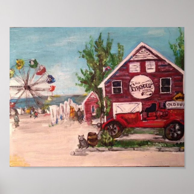 "Genève vid Sjö, Ohio" av Willowcatdedesign Poster (Framsidan)