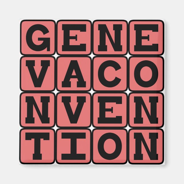 Genèvekonventionen, Krigsregler Magnet (Framsidan)