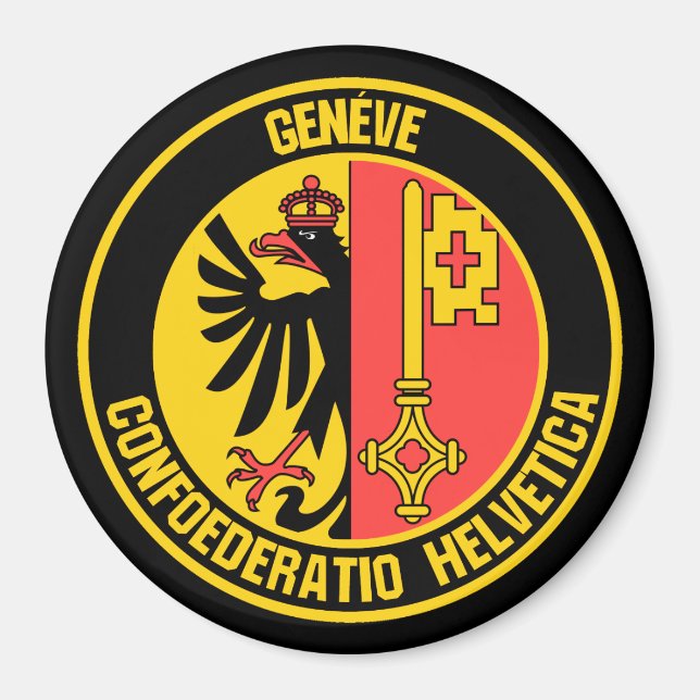 Genèverundans emblem magnet (Framsidan)